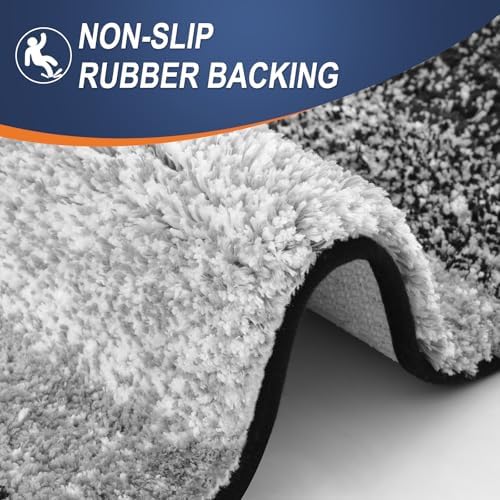 OLANLY Bathroom Runner Rug 59x20, Extra Soft Absorbent Microfiber Bath Rugs - Image 4