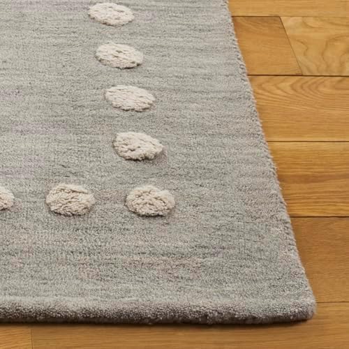 SAFAVIEH Area Rug 9x12 - Kids Collection - Large - Grey, Handmade Wool, Ideal for Living Room, Kids Room, Nursery, Playroom, Boys & Girls Room (SFK802F) - Image 5