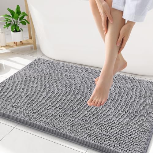 Smiry Bathroom Rugs 32X20, Luxury Chenille Extra Soft Absorbent Bath Mat by Smiry