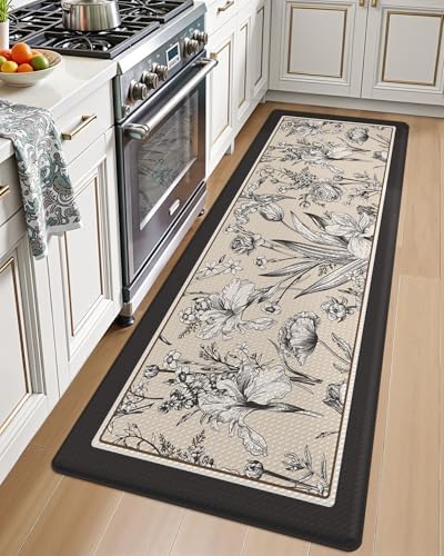 LUMI Kitchen Mats for Floor Cushioned Anti Fatigue Runner Rug, 24x59 by LUMI