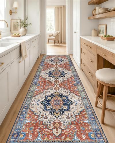OLANLY 2x8 Washable Runner Rug, Soft Non Slip Carpet for Hallway Kitchen by OLANLY