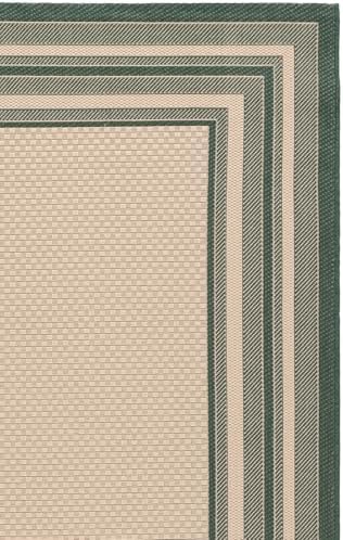 SAFAVIEH Courtyard Accent Rug 2'0"x3', Beige & Dark Green CY8475-32212 - Image 3