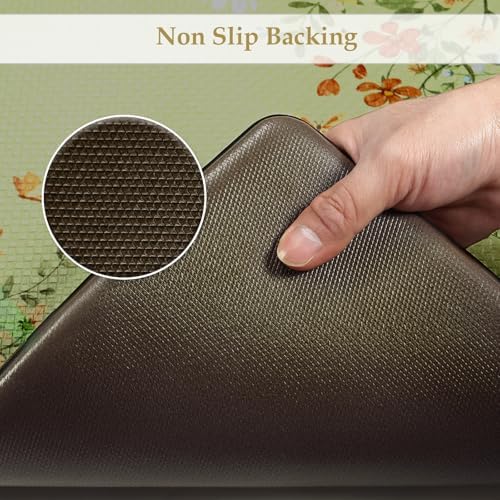 KIMODE Kitchen Mats for Floor Anti Fatigue,Farmhouse Kitchen Rugs Sets of 2 - Image 4