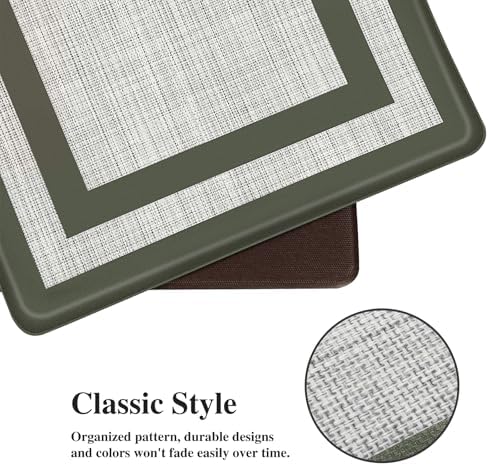 Mattitude Kitchen Mats Set of 2,Cushioned Anti-Fatigue Non-Skid Rug Sets - Image 3