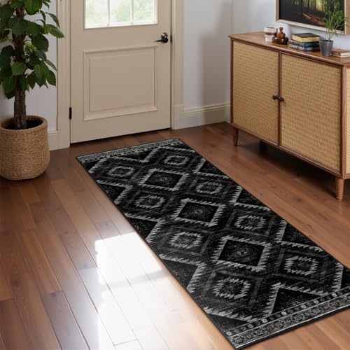 BESTSWEETIE 2'x4' Washable Area Rug for Living Room Bedroom Black - Image 7