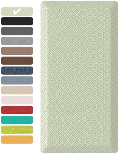 Ophanie Kitchen Mats for Floor,3/4 inch Thick,20x48 Anti Fatigue Cushioned Mat,Kitchen Rugs,Waterproof,Comfort Ergonomic Standing Mat for Office,Home,Sink with 99+ Pairs of Anti-Slip Bottom Ridges by Ophanie