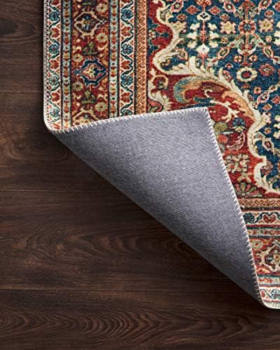 Loloi Layla Cobalt Blue/Spice 2'-3" x 3'-9" Accent Rug - Image 6