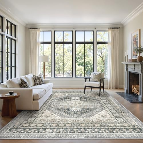zesthome 5x7 Area Rugs for Living Room,Large Washable Rug,Wheat - Image 4