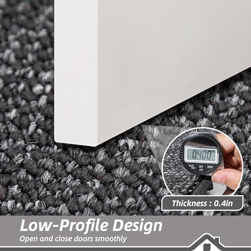 BEQHAUSE Dirt Trapper Door Mat 36"x60", Non-Slip Washable Doormat, Charcoal - Image 4