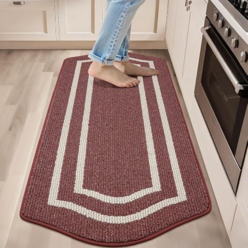 COSY HOMEER Long Kitchen Floor Mats and Rugs Non Slip Washable,24"x59" by COSYHOMEER