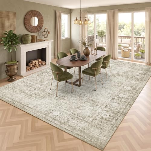 Homemate Washable Rug 9x12 Area Rugs - Vintage Rugs for Living Room - Image 3