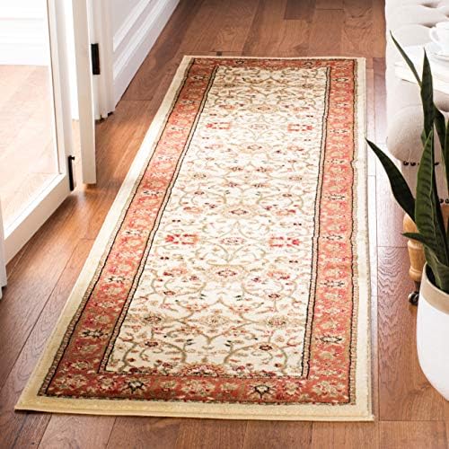 SAFAVIEH Lyndhurst Runner Rug 2'3"x8', Ivory & Rust LNH212R - Image 6