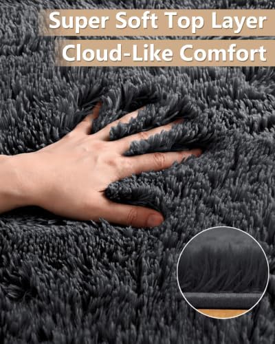 Smiry Area Rugs for Living Room Bedroom 2x8 ft, Fluffy Washable Carpet - Image 2