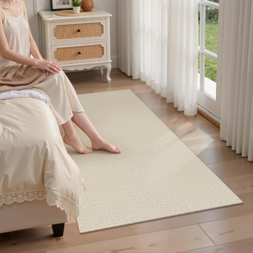 Valenrug 4x6 Area Rug for Living Room, High-Low Pile Washable Rug, Beige - Image 4