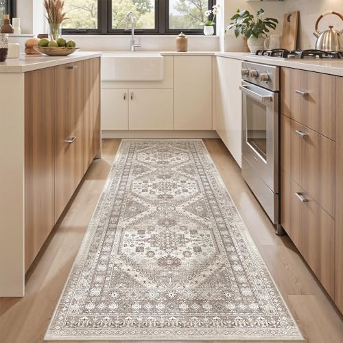 befbee 2'6"x8' Runner Rug for Hallway Washable Non Slip Kitchen Rug by Befbee