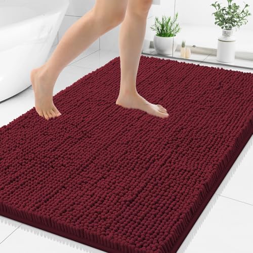 Smiry Bathroom Rugs 48X32, Luxury Chenille Extra Soft Absorbent Bath Mat by Smiry