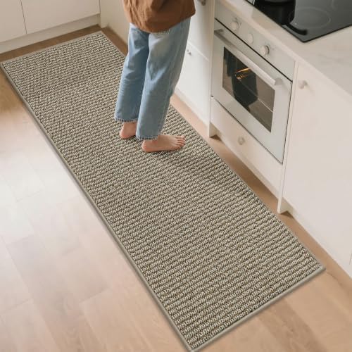 BEQHAUSE Kitchen Runner Rugs 24"x72", Kitchen Mats for Floor, Light Beige by BEQHAUSE