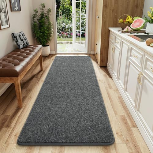 AROGAN 2x6 Runner Rug for Hallway, Long Runner Rugs Non Slip, Black & White by AROGANAREARUG