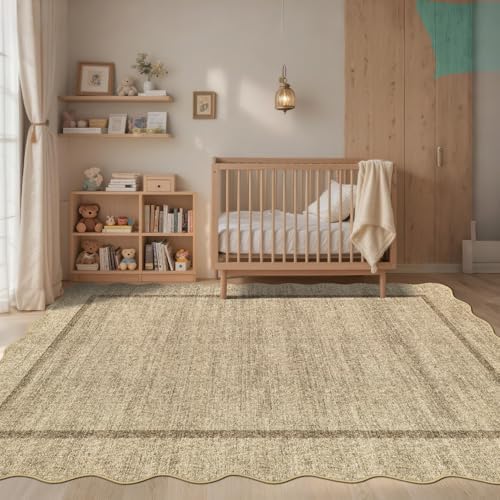 GarveeHome Scalloped Large Area Rug 10x13 Rug for Living Room Non Slip - Image 3