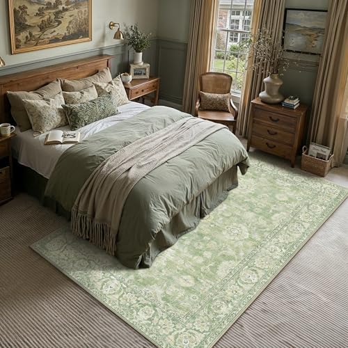 6x9 Green Neutral Area Rug - Image 3