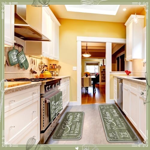 Fourluoo 10 Pcs Sage Green Kitchen Decor Set Farmhouse - Image 4