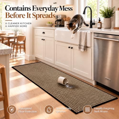 eqivei Kitchen Runner Rug, 2' x 6', Non-Slip Washable Kitchen Mat - Image 4