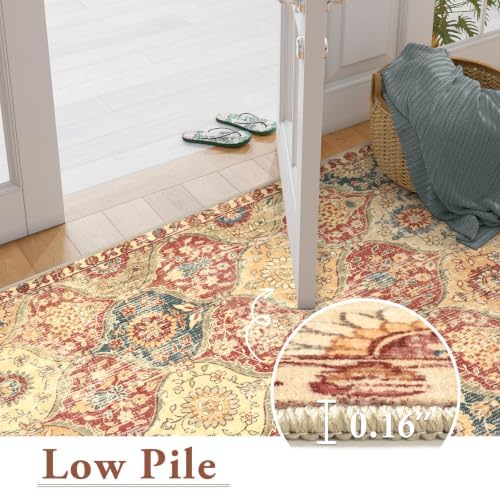 Lahome Moroccan Washable Rug, 2x3 Bathroom Rugs for Kitchen Entryway - Image 3