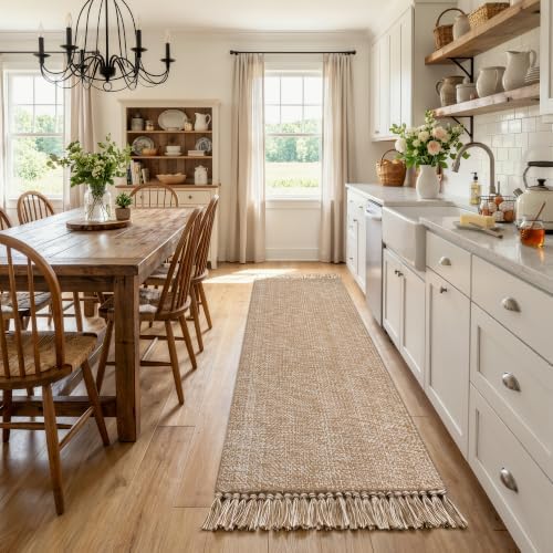 Collive Washable Kitchen Runner Rug 2' x 8', Boho Bathroom Mats by Collive