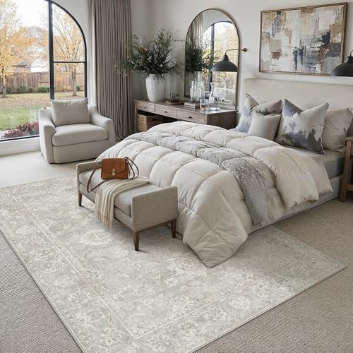 5x7 Grey Neutral Area Rug - Image 3