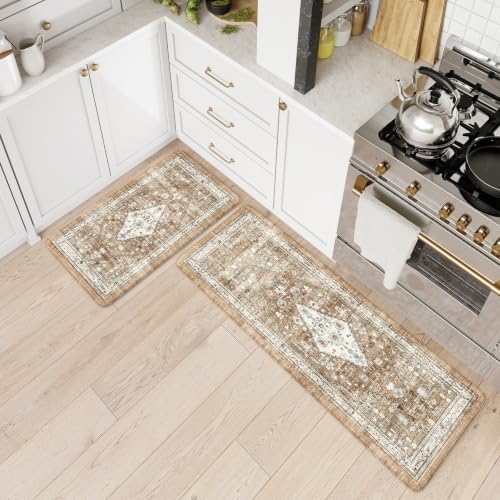 Collive Kitchen Rugs Sets of 2, Boho Kitchen Mat Cushioned Anti Fatigue - Image 7