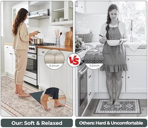 GRANNY SAYS Boho Kitchen Rug Set of 3, Anti Fatigue Kitchen Mats Non Slip - Image 6