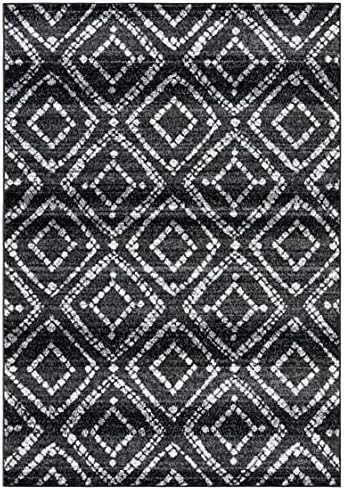 SAFAVIEH Adirondack Area Rug 5'1"x7'6", Boho Black & Ivory ADR131A - Image 3