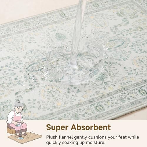 GRANNY SAYS Kitchen Rug 47"x 18", Non Slip Washable Kitchen Mat - Image 3