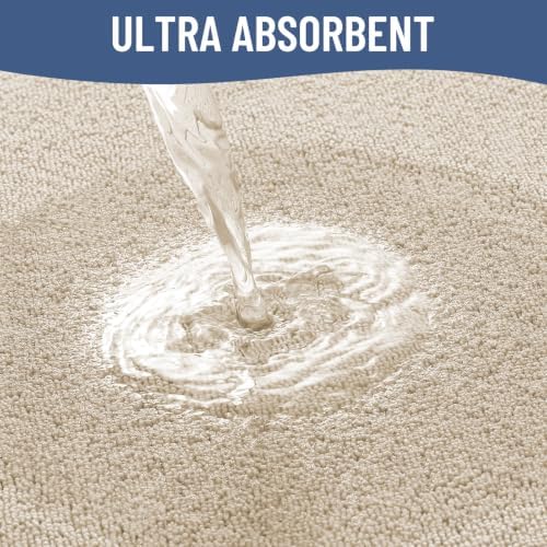 Smiry Memory Foam Bath Mat 40x30, Extra Soft Absorbent Bathroom Rugs - Image 4