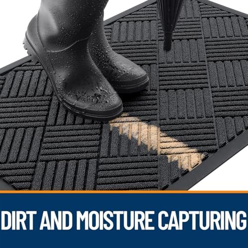 OLANLY Front Door Mat Outside Entrance 47x32, Waterproof Heavy-Duty Doormat - Image 3