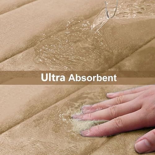 Buganda Memory Foam U-Shaped Toilet Rugs 20 x 20, Absorbent Bathroom mat - Image 5
