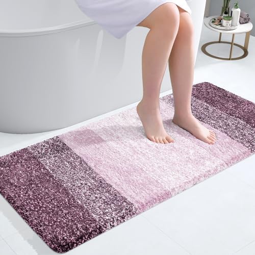 OLANLY Bathroom Runner Rug 40x20, Extra Soft Absorbent Microfiber Bath Rugs by OLANLY