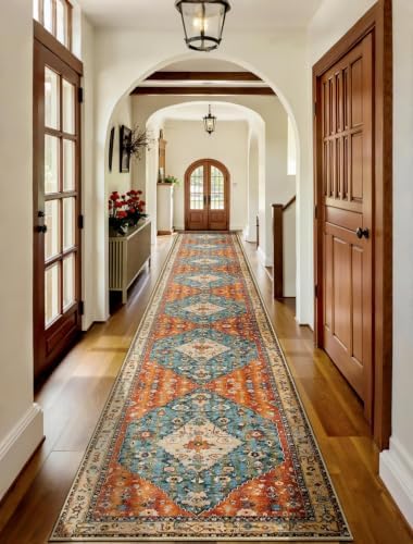 SERISSA 2'6"x18' Washable Non Slip Boho Runner Rug for Hallway by SERISSAHomeDecorCollection