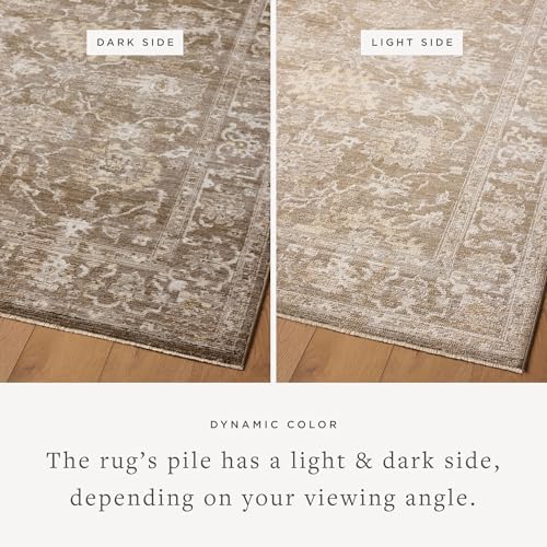 Loloi Magnolia Home Pace Bark/Natural 5'-3" x 7'-6" Area Rug - Image 5