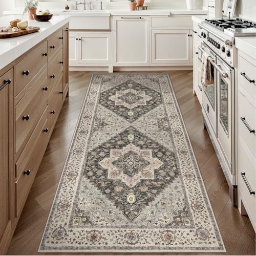 Tangsoo 2x6 Washable Runner Rugs for Hallway, Vintage Non Slip Rug Runners by Tangsoo