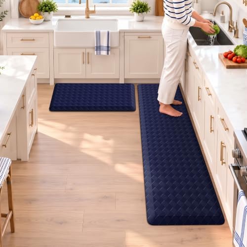 TranquilRelax 4/5 Inch Cushioned Anti Fatigue Kitchen Mats for Floor, Blue by Unknown