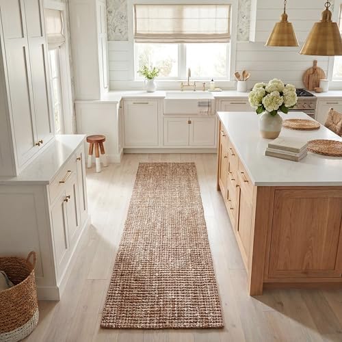 SAFAVIEH Natural Fiber Runner Rug 2'6"x10', Jute Knotted Natural NF447N - Image 2