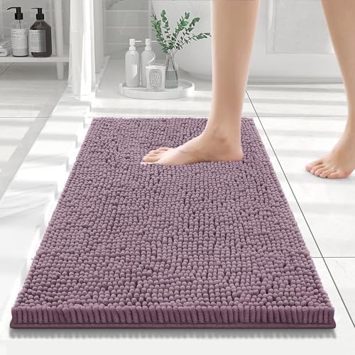 Smiry Bathroom Rugs 24X16, Luxury Chenille Extra Soft Absorbent Bath Mat by Smiry