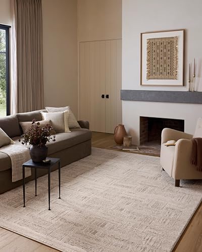 Loloi Amber Lewis Monty Collection MOT-01 Ivory/Taupe 2'-7" x 8'-0", .50" Pile Height, Runner Rug by Unknown