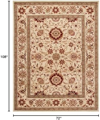 SAFAVIEH Lyndhurst Area Rug 6x9, Ivory & Ivory LNH212L - Image 2