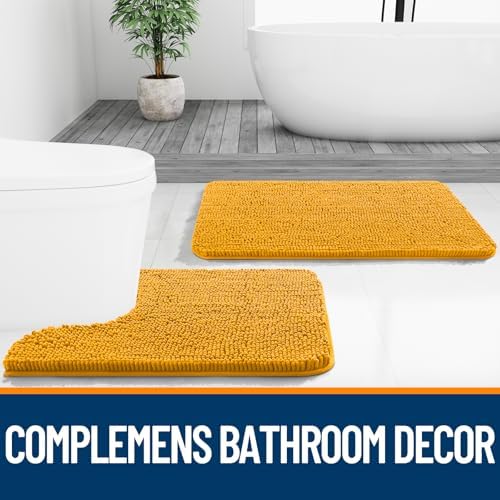 OLANLY Bathroom Rugs 30x20, Extra Soft Absorbent Chenille Bath Rugs - Image 7