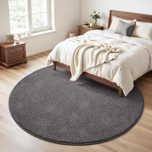 Keeko Round Area Rug 4ft for Living Room Bedroom,Soft Washable Circle Rug - Image 3