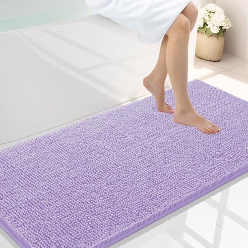 Smiry Bathroom Rugs 44X24, Luxury Chenille Extra Soft Absorbent Bath Mat by Smiry