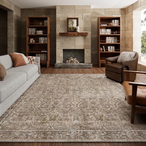 Machine Washable Rugs for Living Room: 8x10 Area Rugs for Bedroom by NoiFamo