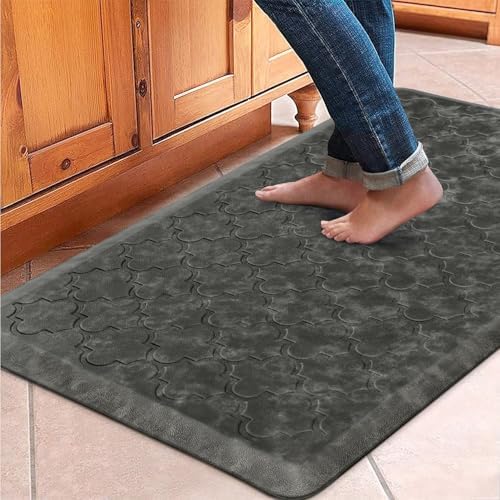 WISELIFE Kitchen Mat Cushioned Anti Fatigue Floor Mat, 20"x39", Grey by WiseLife
